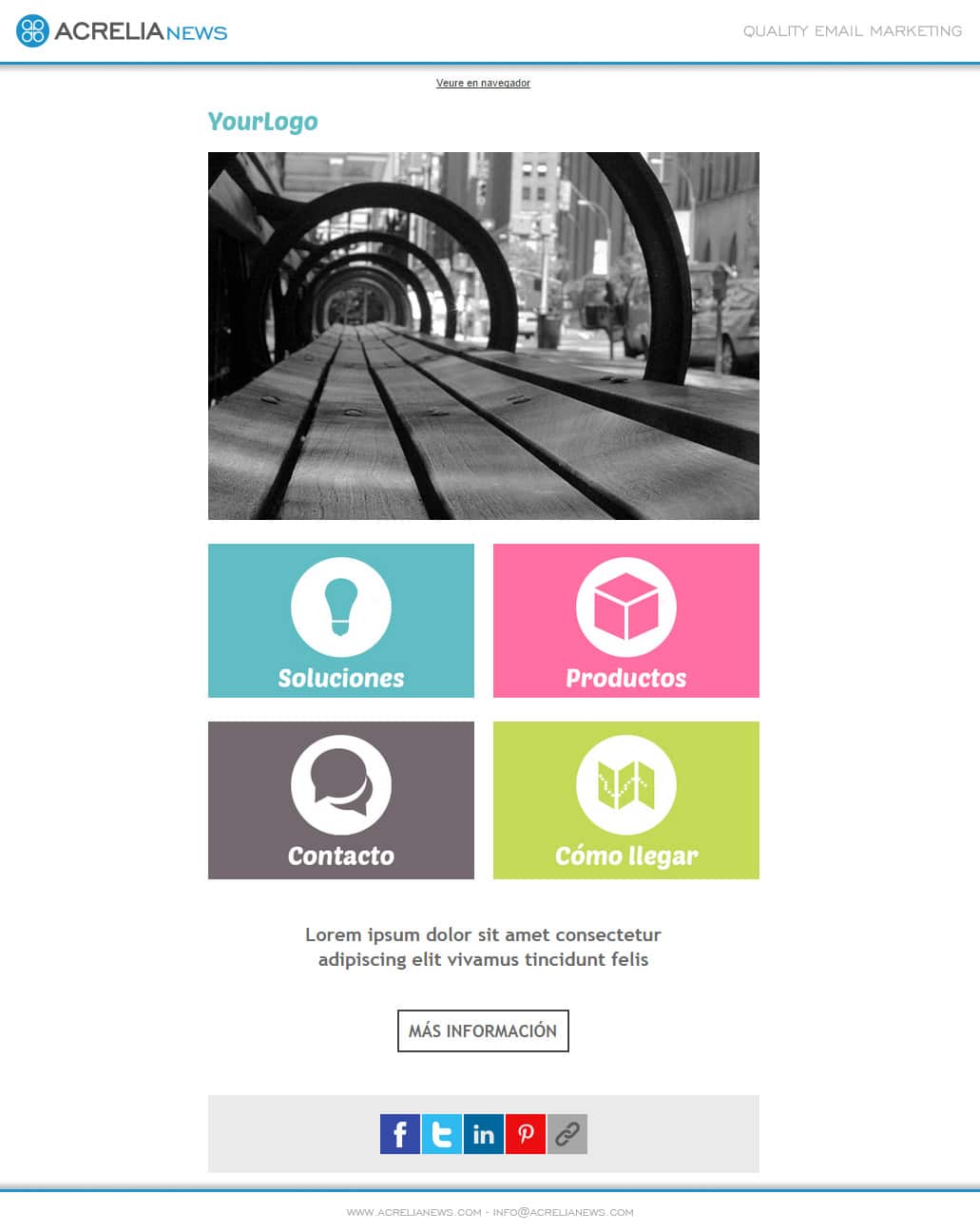 Responsive email template: Friendly