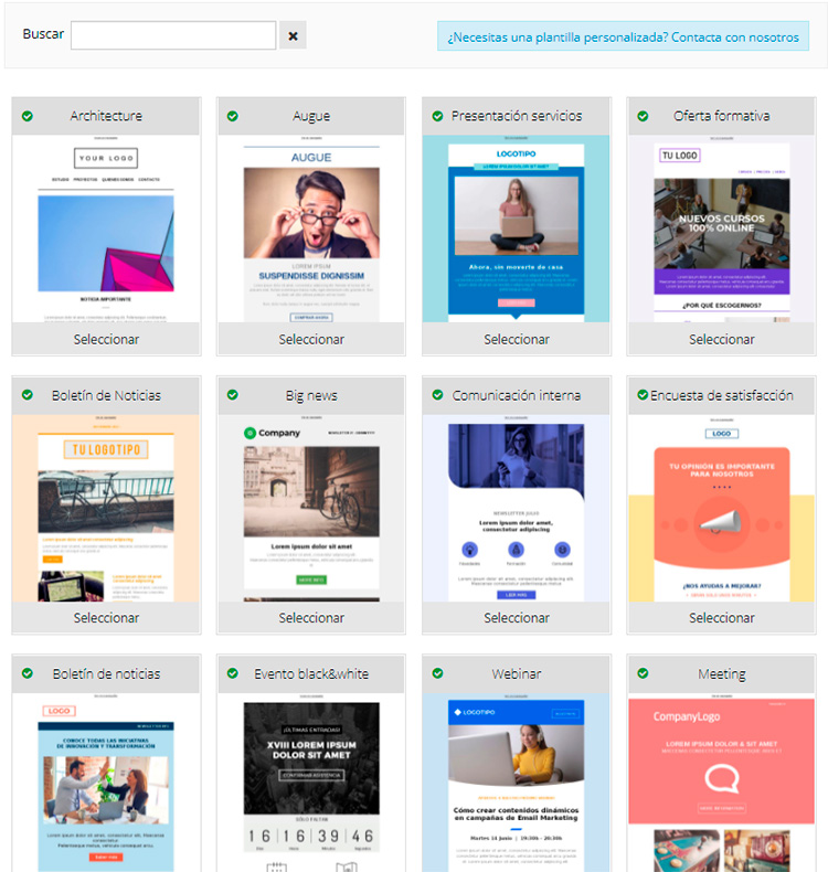 Imagen Plantillas email marketing Acr