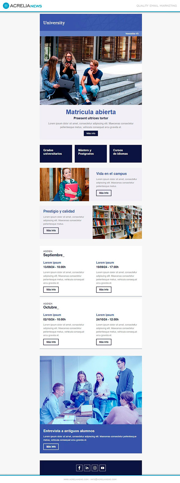 Responsive email template: 