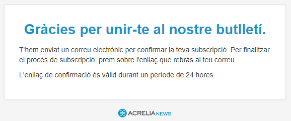 Imagen Acrelia confirmació subscrip