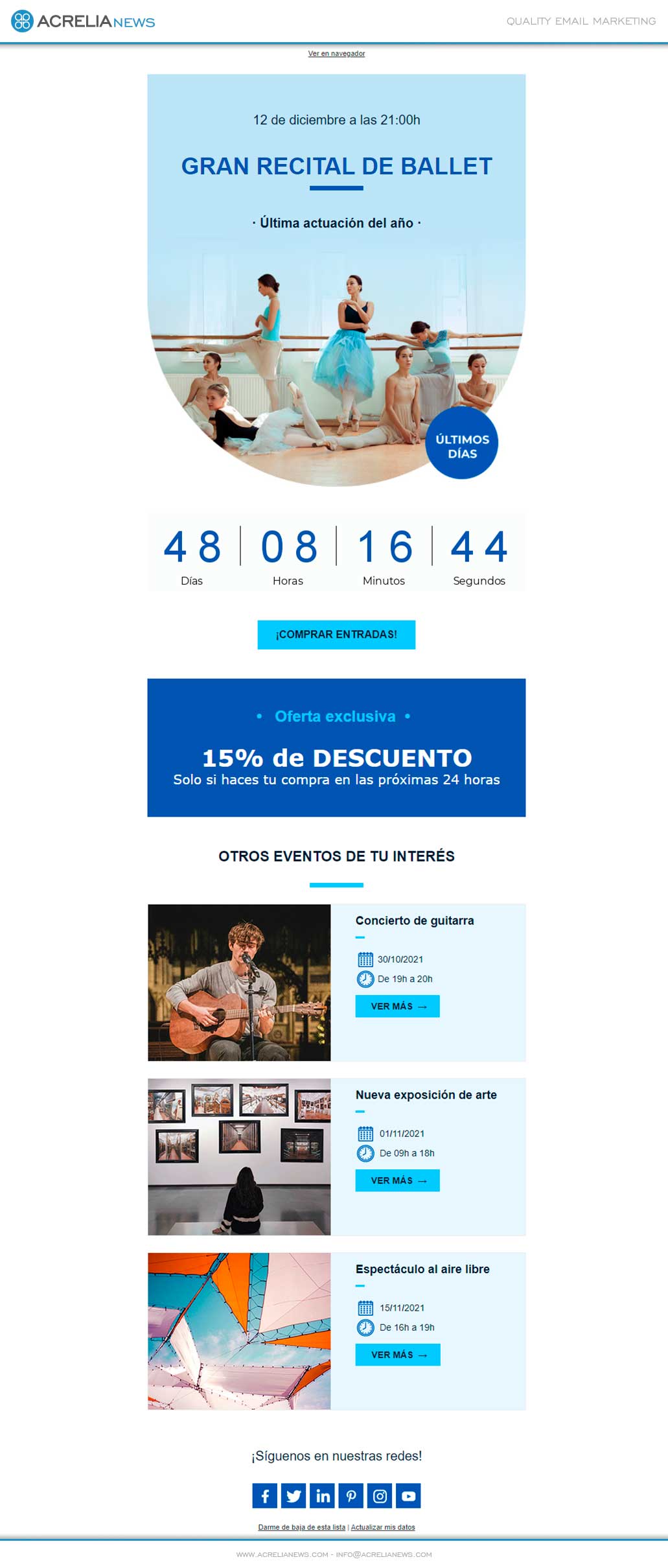 Imagen Email màrqueting per a empreses cultu