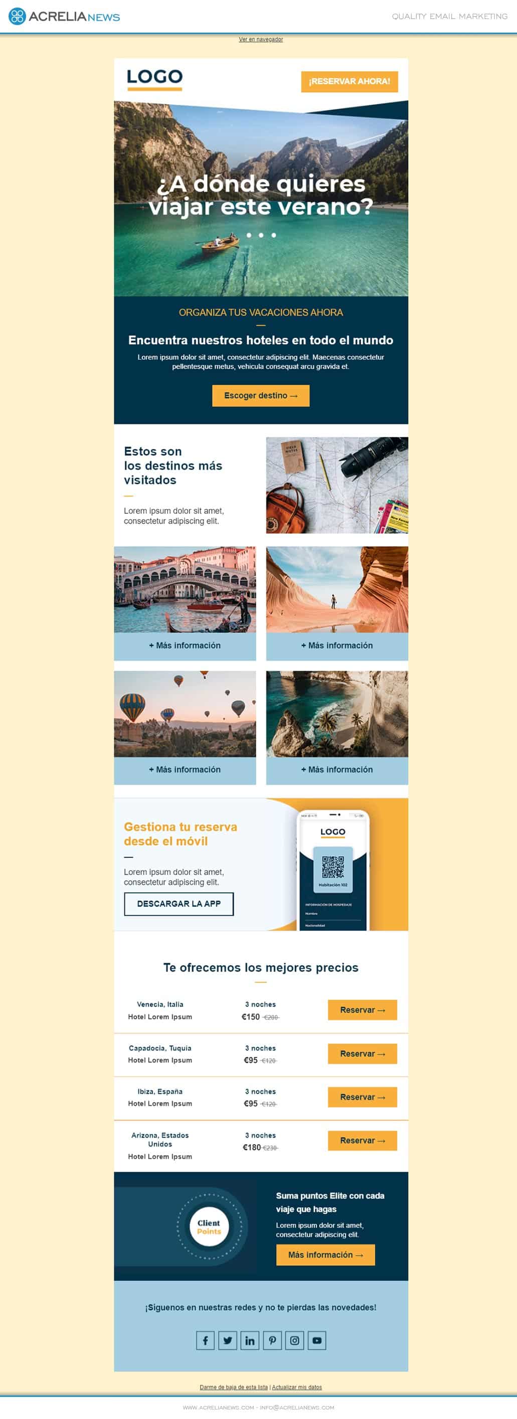 Imagen Email màrqueting per a turisme i hostal