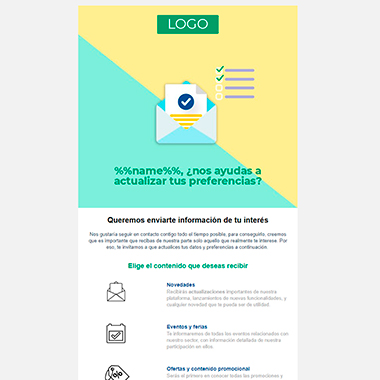 Plantilla d'email responsive: 