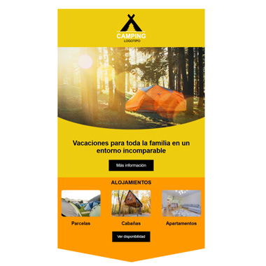 Responsive email template: 