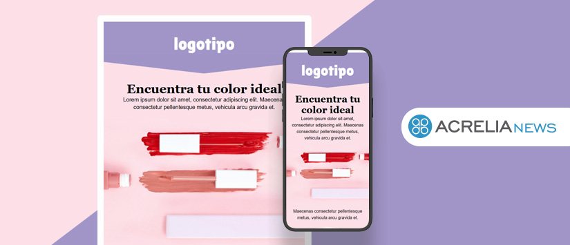 Email Template for the beauty industry
